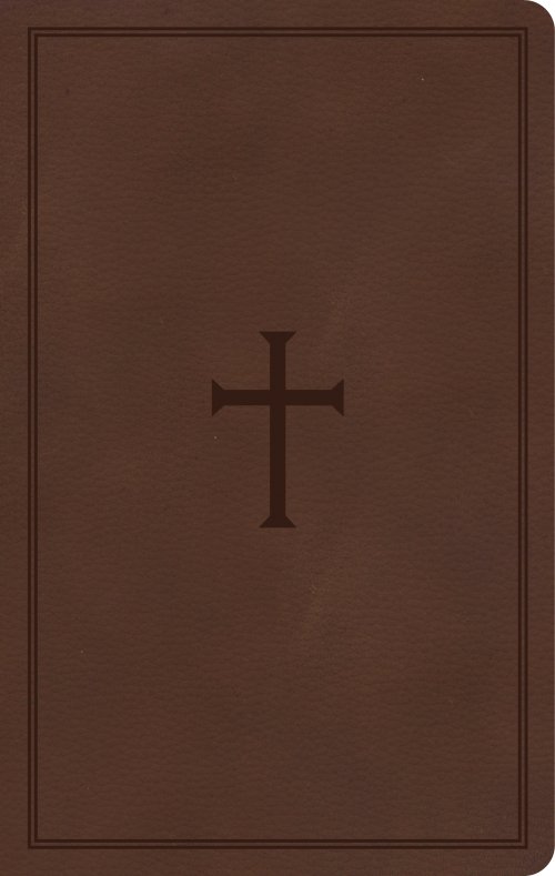 KJV Thinline Reference Bible, Brown LeatherTouch