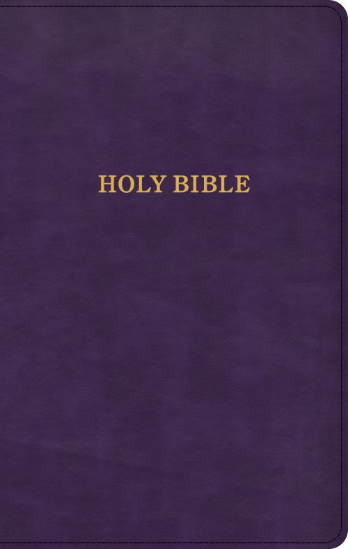 KJV Thinline Reference Bible, Purple LeatherTouch