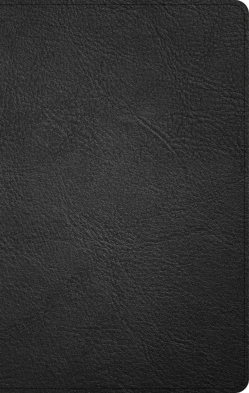 KJV Thinline Reference Bible, Black Genuine Leather