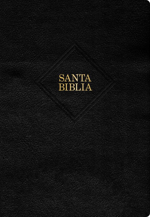 RVR 1960 Biblia letra supergigante, negro piel fabricada con índice (Edición 2023)