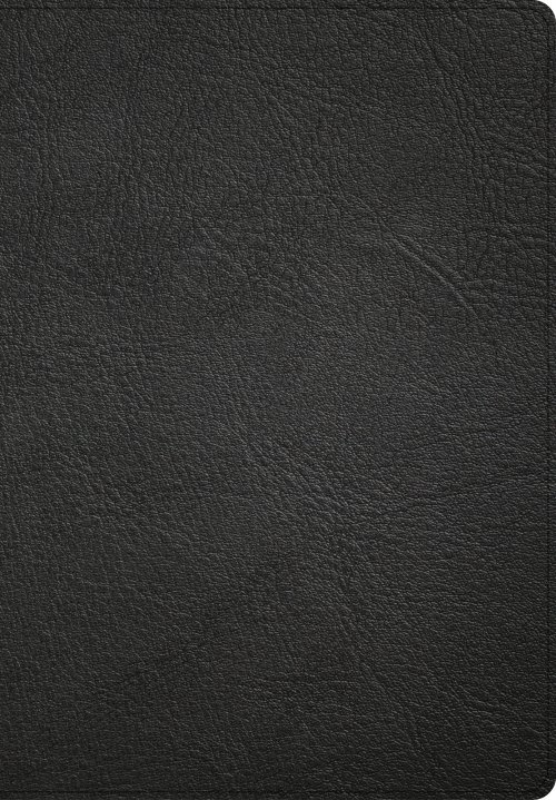 CSB Super Giant Print Reference Bible, Black Genuine Leather, Indexed