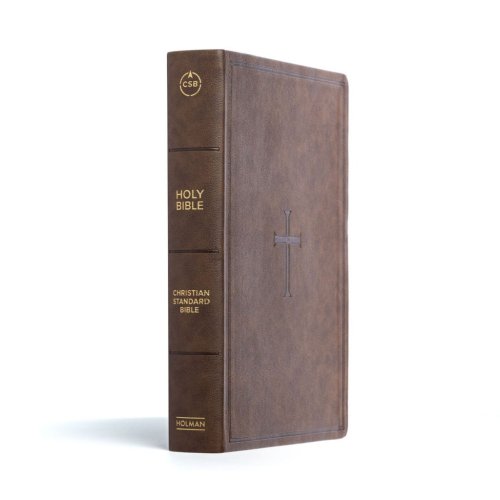 CSB Super Giant Print Reference Bible, Brown LeatherTouch