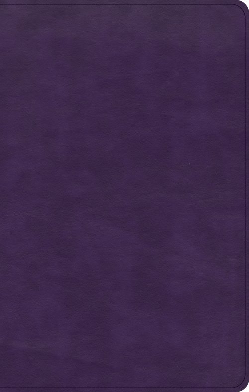 CSB Single-Column Personal Size Bible, Plum LeatherTouch