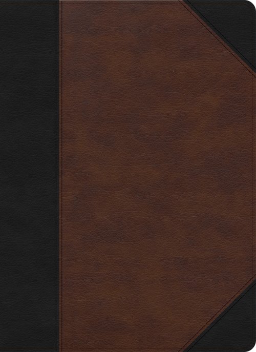 CSB Verse-by-Verse Reference Bible, Black/Brown LeatherTouch