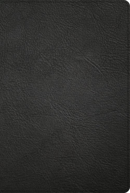 KJV Large Print Thinline Bible, Black Genuine Leather