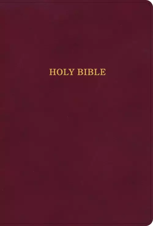 KJV Large Print Thinline Bible, Burgundy LeatherTouch