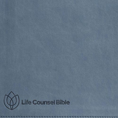 CSB Life Counsel Bible, Slate Blue LeatherTouch, Indexed