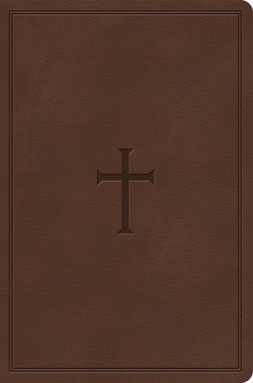 CSB Giant Print Reference Bible, Brown LeatherTouch