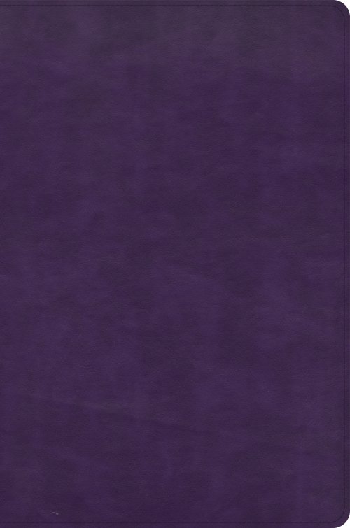 CSB Giant Print Reference Bible, Plum LeatherTouch