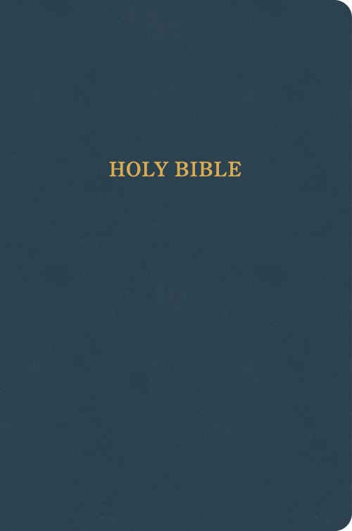 KJV Large Print Thinline Bible, Value Edition, Slate Leathertouch