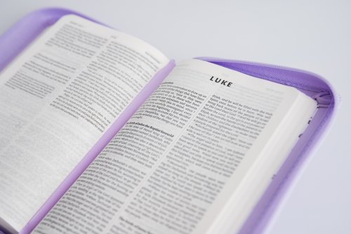 NIV Pocket Lilac Soft-tone Bible with Zip