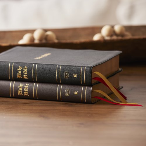 KJV Holy Bible: Super Giant Print with 43,000 Cross References, Brown Bonded Leather, Red Letter, Comfort Print (Thumb Indexed): King James Version