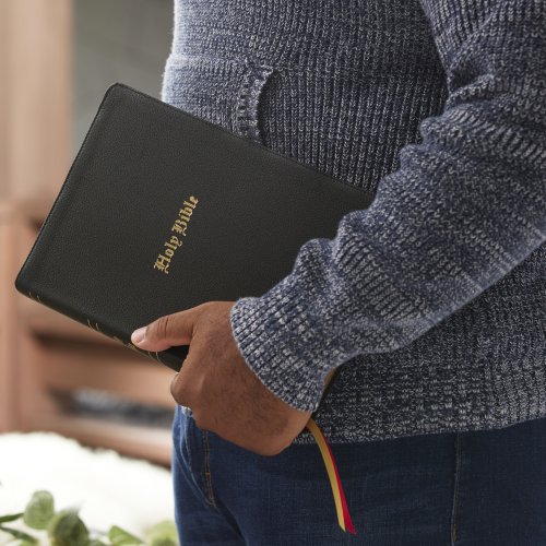 KJV Holy Bible: Super Giant Print with 43,000 Cross References, Black Genuine Leather, Red Letter, Comfort Print (Thumb Indexed): King James Version