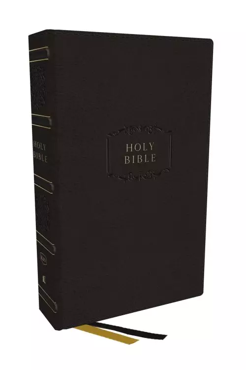 KJV Holy Bible with 73,000 Center-Column Cross References, Black Leathersoft, Red Letter, Comfort Print: King James Version