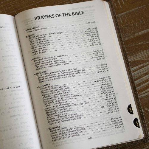 NKJV, Compact Center-Column Reference Bible, Black Genuine Leather, Red Letter, Comfort Print (Thumb Indexed)