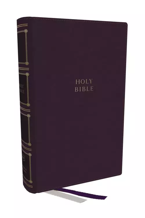 KJV Holy Bible: Compact Bible with 43,000 Center-Column Cross References, Purple Leathersoft, Red Letter, Comfort Print (Thumb Indexing): King James Version