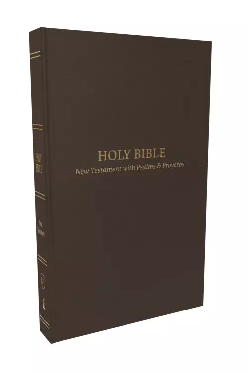 KJV Holy Bible: Pocket New Testament with Psalms and Proverbs, Brown Leatherflex, Red Letter, Comfort Print: King James Version