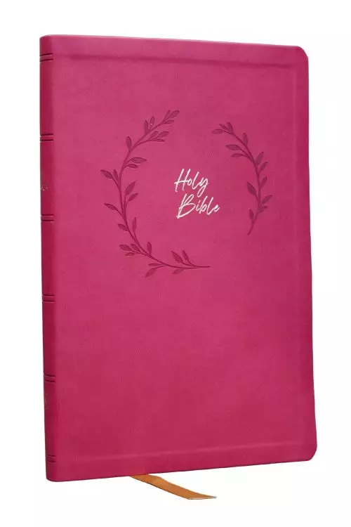 NKJV Holy Bible, Value Ultra Thinline, Pink Leathersoft, Red Letter, Comfort Print