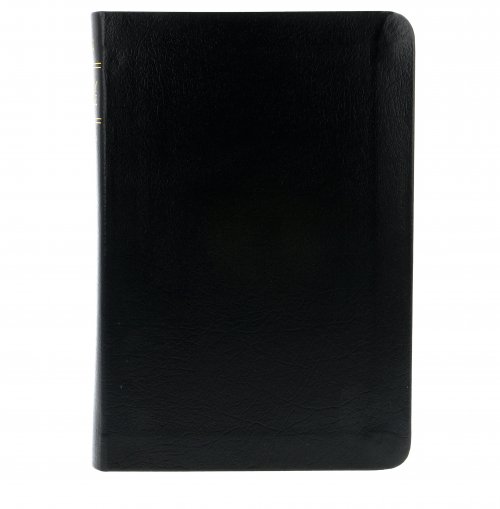 NLT Compact, Bible, Black, Bonded Leather, Gilt Edge, Ribbon Marker, Presentation Page, Sewn Binding