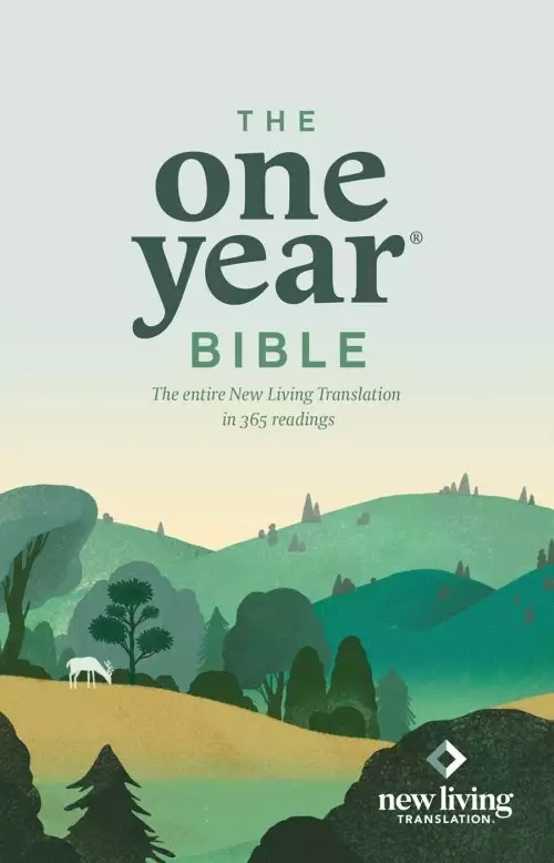 NLT One Year Devotional Bible, Red, Paperback, Daily Readings