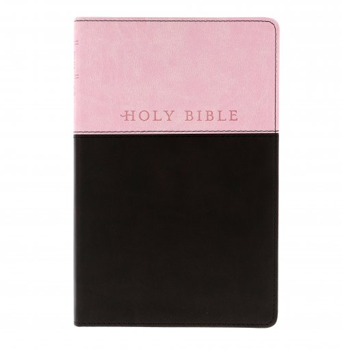 NLT Gift Bible, Pink and Brown, Imitiation Leather, Red Letter, Presentation Page, Concordance, Ribbon Marker, Book Introductions, Durable Cover