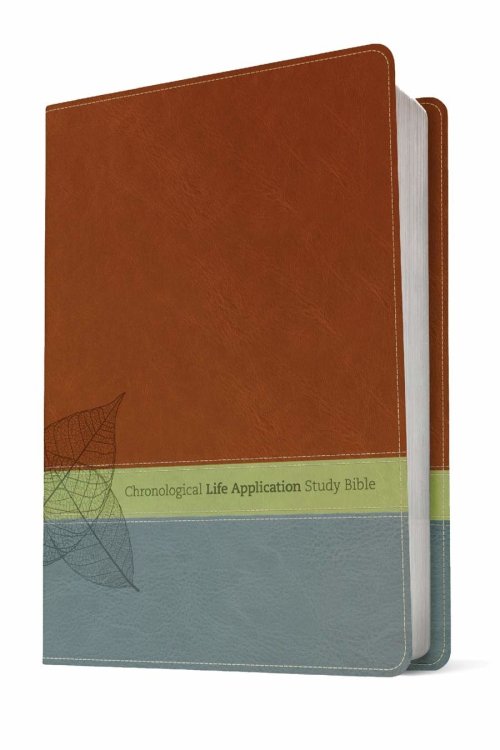 NLT Chronological Life Application Bible Imitation Leather Brown