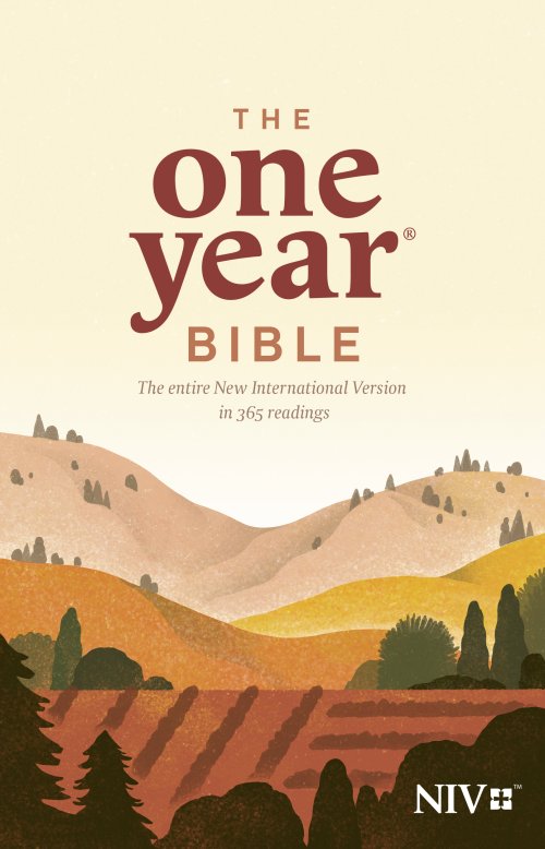 NIV The One Year Bible, green, Paperback, Devotional, 365 Day Readings, Memory Verses