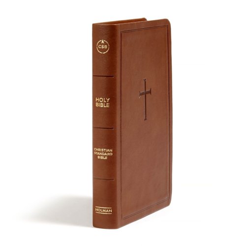 CSB Personal Size Bible, Brown LeatherTouch