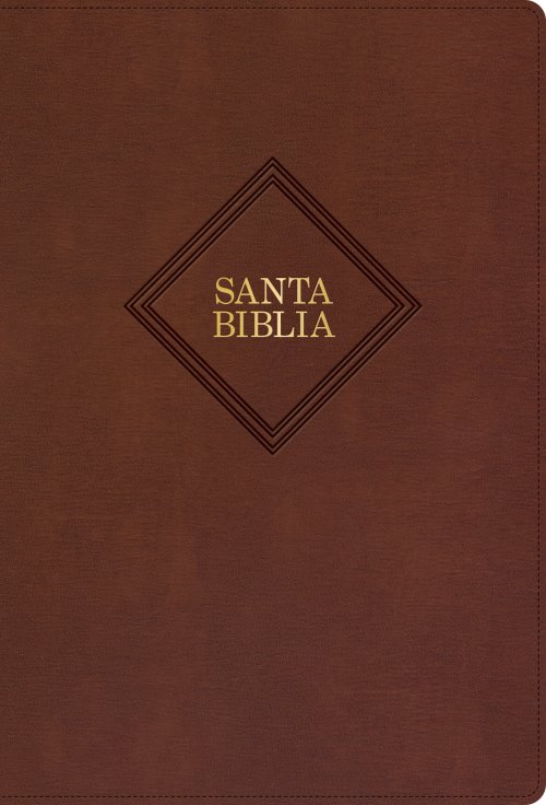 RVR 1960 Biblia letra grande tamaño manual, café piel fabricada (Edición 2023)