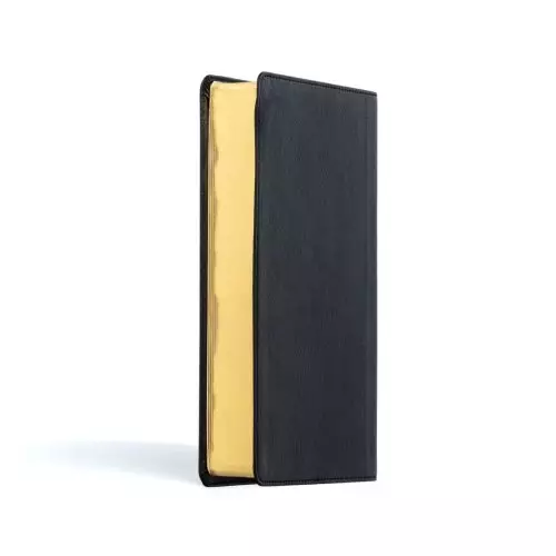 CSB Personal Size Giant Print Bible, Black Genuine Leather