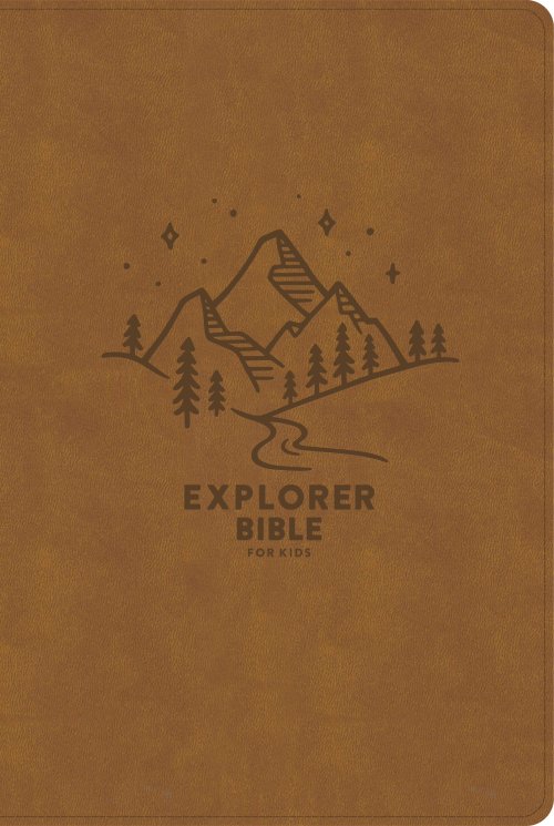 CSB Explorer Bible for Kids, Brown Mountains LeatherTouch