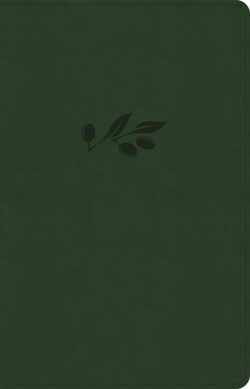 NASB Large Print Thinline Bible, Olive LeatherTouch