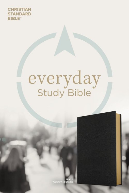 CSB Everyday Study Bible, Black Bonded Leather