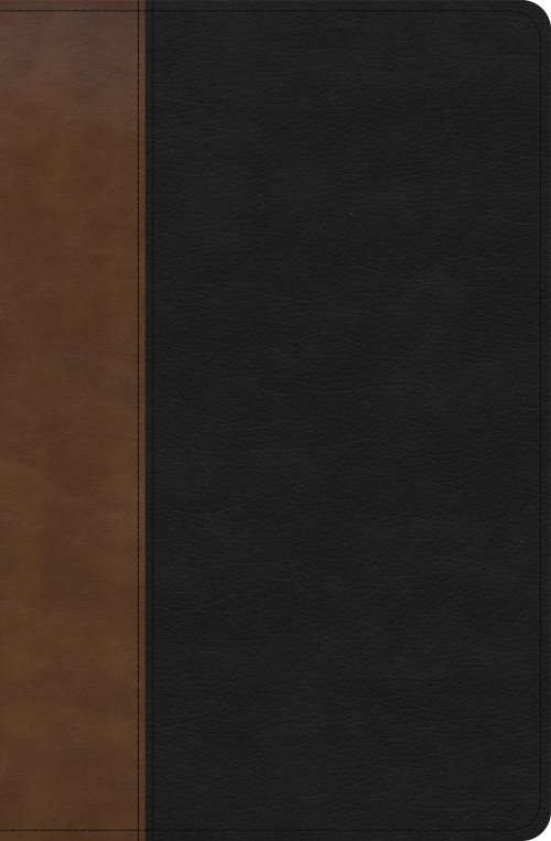 KJV Personal Size Giant Print Bible, Black/Brown LeatherTouch, Indexed