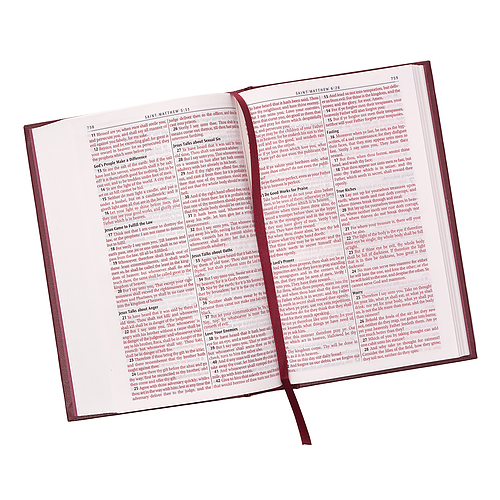 KJV Standard Size Hardcover Church Edition: Burgundy