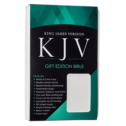 KJV Standard Size Thumb Index Edition: White