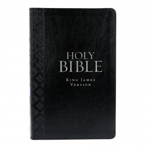 KJV Thumb Index Bible, Black, Imitiation Leather, Red Letter, Verse Finder, Reading Plan, Ribbon Marker, Gilt Edged, Presentation Page, Gift Edition