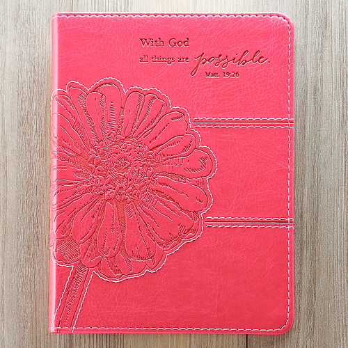 "All Things Are Possible" (Pink) Flexcover Journal