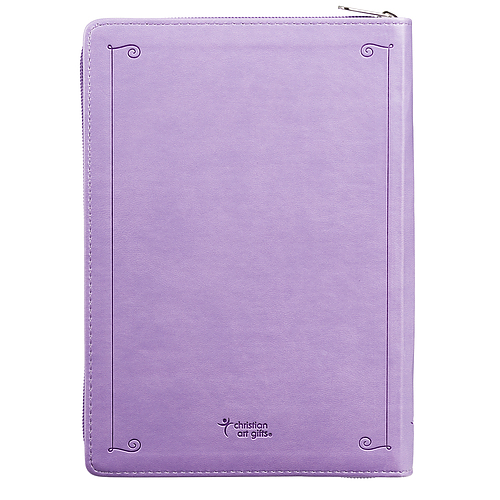 Jeremiah 29:11 Zippered Purple Flexcover Journal