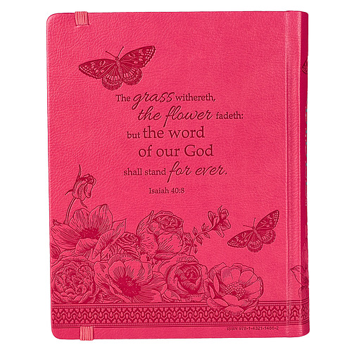 KJV My Creative Journaling Bible, Pink, Imitation Leather, Wide Margin, Illustrated, Colouring, Ribbon Marker