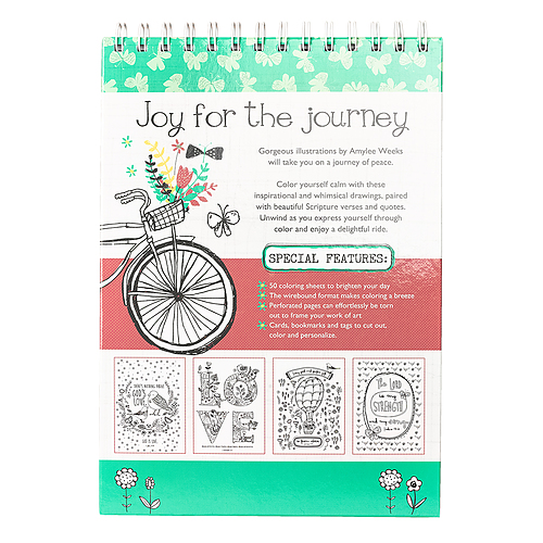 Coloring Book Wirebound Joy for the Journey