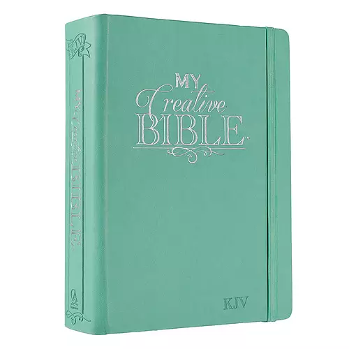 Teal Faux Leather Hardcover KJV My Creative Bible