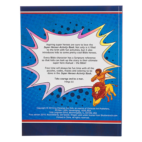 Kid Book Super Heroes Activity Book Softcover