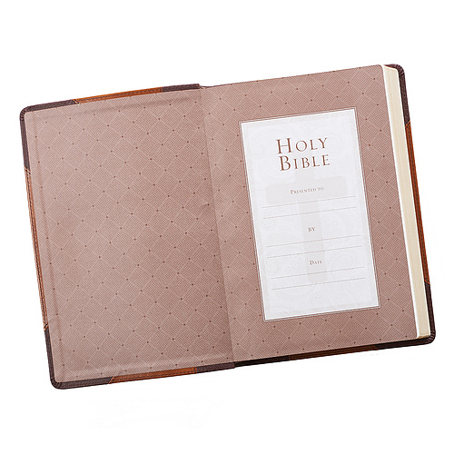 KJV LP Lux-Leather Brown Portfolio Design