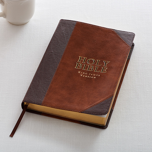 KJV LP Lux-Leather Brown Portfolio Design