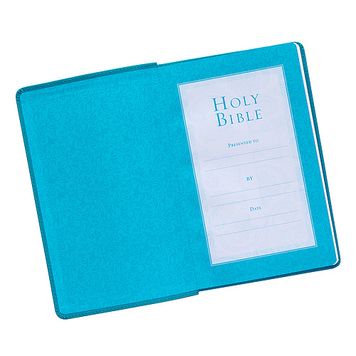 KJV Budget Gift & Award Lux-Leather Turquoise