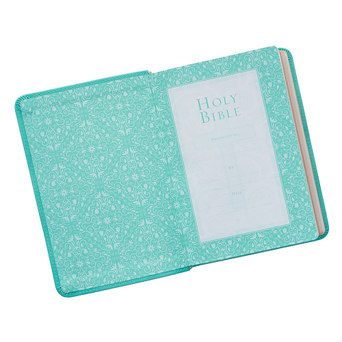 KJV Compact Large Print Lux-Leather Teal