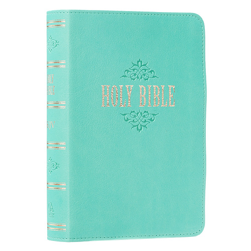 KJV Compact Large Print Lux-Leather Teal