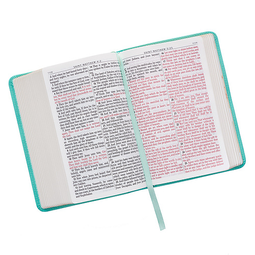 KJV Compact Large Print Lux-Leather Teal