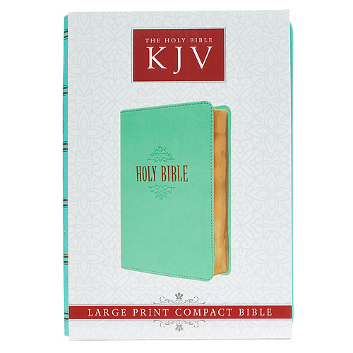 KJV Compact Large Print Lux-Leather Teal